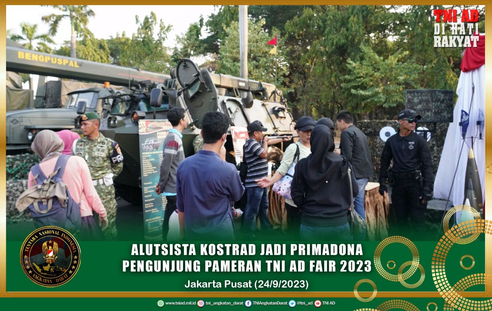 Alutsista Kostrad Jadi Primadona Pengunjung Pameran TNI AD Fair 2023