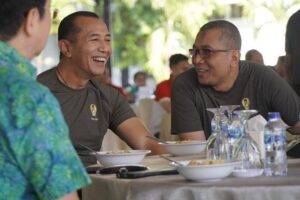 Panglima Divisi Infanteri 3 Kostrad Olahraga Bersama TNI-Polri Dalam Rangka HUT Ke-78 TNI