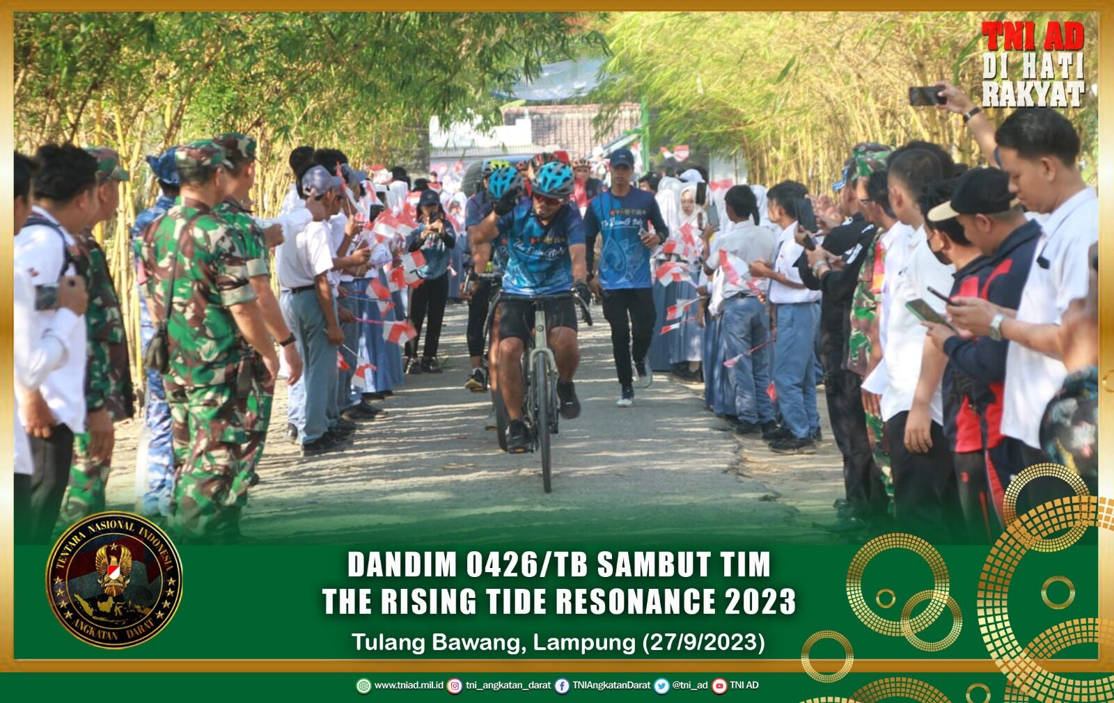Dandim 0426/TB Sambut Tim The Rising Tide Resonance 2023