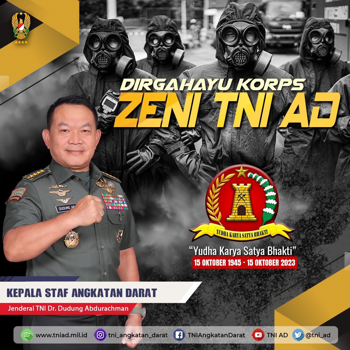 Dirgahayu Korps Zeni TNI AD