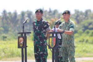 Danbrigif 9 Kostrad Pimpin Upacara Penutupan Latihan Bersama Keris Satria-14 Tahun 2023