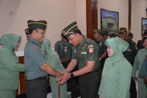 Laporan Korps Kenaikan Pangkat, Danrem : Kembangkan Terus Motivasi Untuk Berprestasi