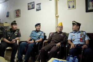 Sambut HUT Ke-78 TNI, Kodam XIV/Hsn Bersama Koopsud II Dan Lantamal VI Makassar Gelar Anjangsana Hormat Sesepuh