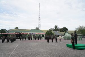 Danrem 143/HO Pimpin Laporan Korps Kenaikan Pangkat Prajurit dan PNS Jajaran Korem 143/HO