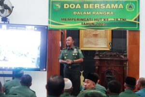 Kodam Cenderawasih Gelar Doa Bersama Dalam Rangka HUT TNI Ke-78 Tahun 2023