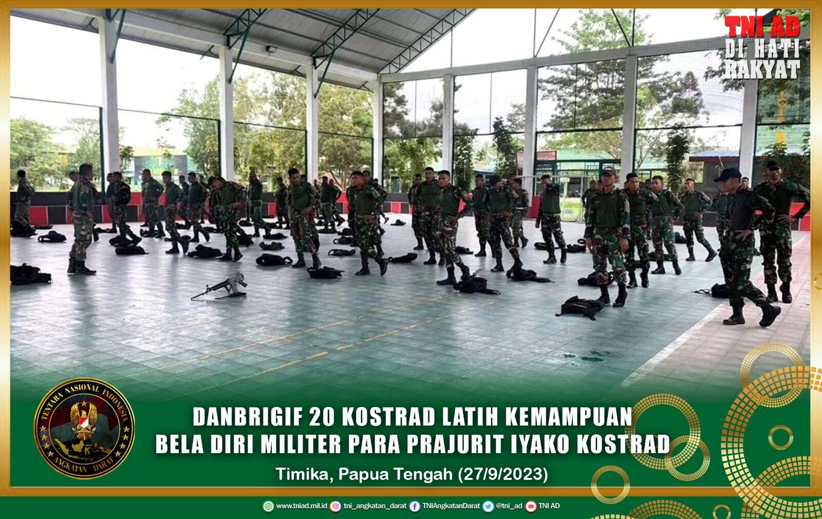 Danbrigif 20 Kostrad Latih Kemampuan Bela Diri Militer Para Prajurit Iyako Kostrad