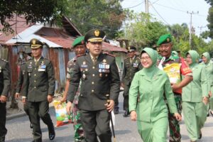 Peringati HUT TNI Dandim 0402/OKI Anjangsana Ke Warakawuri