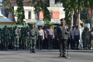 Dandenma Brigif 9 Kostrad Ikuti Upacara Ziarah TMP Menyambut HUT Ke-78 TNI