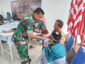 Brigif 20 Kostrad Ikuti Kegiatan Bakti Kesehatan Donor Darah Serentak Peringati HUT Ke-78 TNI