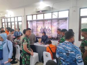 Brigif 20 Kostrad Ikuti Kegiatan Bakti Kesehatan Donor Darah Serentak Peringati HUT Ke-78 TNI