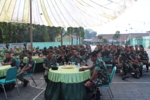 Rayakan Kenaikan Pangkat Prajurit Yonbekang 2 Kostrad Gelar Acara Syukuran