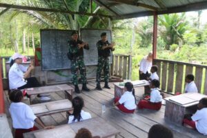 Kesatria Pandawa Duet Bersama Puskesmas Mumugu, Ajari Hidup Sehat Sambil Belajar