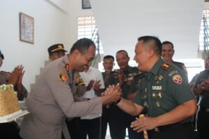 Danrindam IX/Udayana Mendapat Surprise Dari Kapolres Tabanan, Saat HUT ke-78 TNI