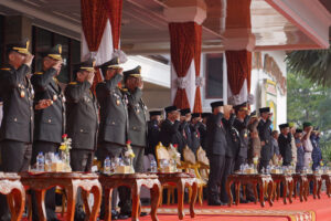 Pangdam II/Sriwijaya Pimpin Upacara Puncak Peringatan HUT Ke-78 TNI di Griya Agung