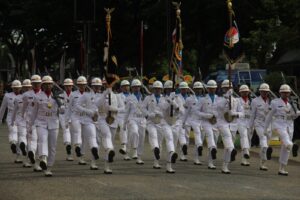 Upacara HUT TNI ke-78 Tahun 2023 di Kodam Iskandar Muda, "TNI Patriot NKRI Pengawal Demokrasi Untuk Indonesia Maju"