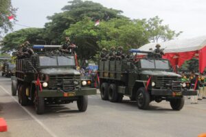 Upacara HUT TNI ke-78 Tahun 2023 di Kodam Iskandar Muda, "TNI Patriot NKRI Pengawal Demokrasi Untuk Indonesia Maju"