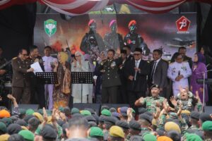 Upacara HUT TNI ke-78 Tahun 2023 di Kodam Iskandar Muda, "TNI Patriot NKRI Pengawal Demokrasi Untuk Indonesia Maju"