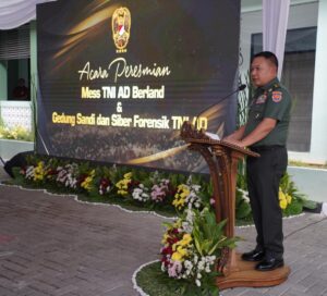 Kasad Resmikan Penggunaan Mess Berland Serta Gedung Sandi dan Siber Forensik TNI AD