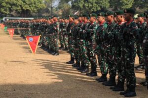 Kasdivif 2 Kostrad Pimpin Upacara HUT Ke-78 TNI di Madivif 2 Kostrad