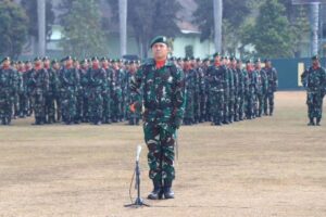 Kasdivif 2 Kostrad Pimpin Upacara HUT Ke-78 TNI di Madivif 2 Kostrad