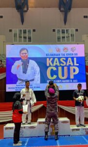 Pratu Wahyudi Harumkan Nama Kodam I/BB di Kejurnas Taekwondo Kasal Cup 2023