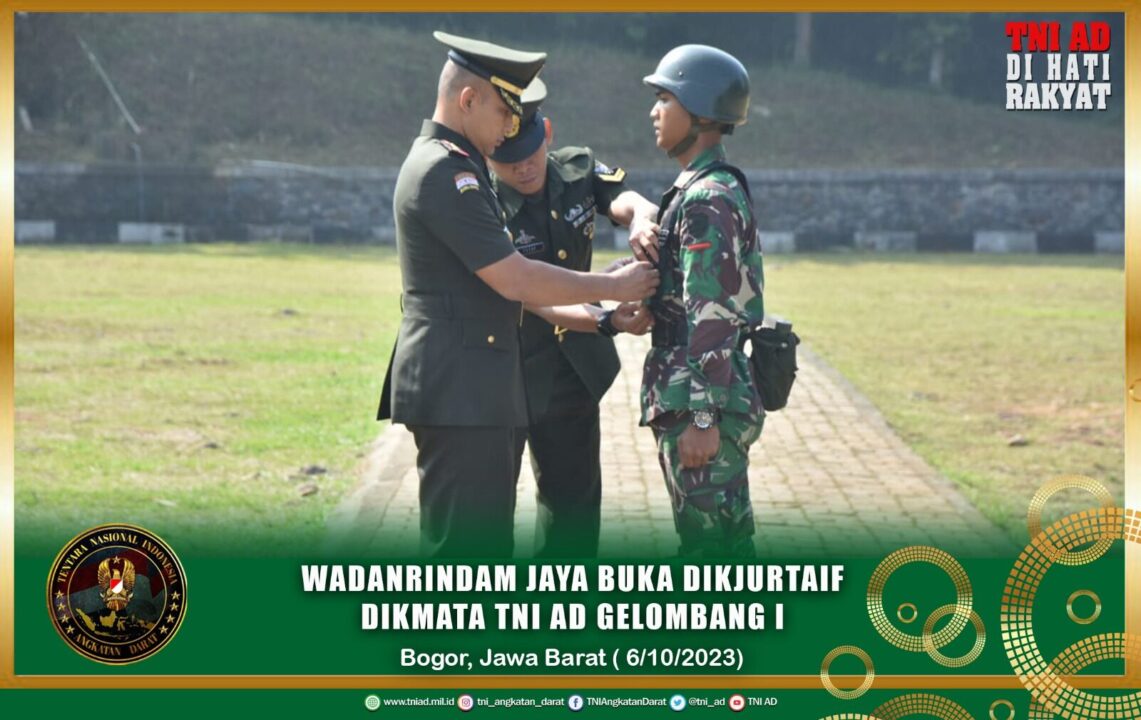 Wadanrindam Jaya Buka Dikjurtaif Dikmata TNI AD Gelombang I