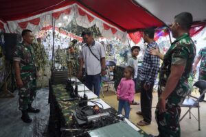 Meriahkan HUT Ke-78 TNI, Korem 011/Lilawangsa Gelar Pameran Alutsista