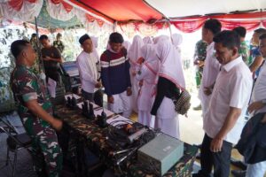 Meriahkan HUT Ke-78 TNI, Korem 011/Lilawangsa Gelar Pameran Alutsista