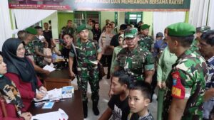 Kunjungi Kodim 1013/Mtw, Pangdam XII/Tpr Tinjau Kegiatan Sunatan Massal