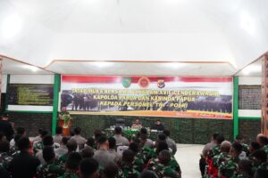 Bahas Sinergi Jelang Pemilu, Pangdam Cenderawasih Beri Pengarahan Personel TNI Polri di Jayawijaya