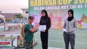 Diikuti 47 Tim Bola Voli, Babinsa Cup 2023 HUT TNI ke-78 Resmi Ditutup