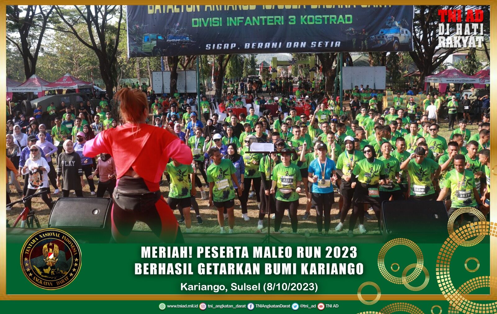 Meriah! Peserta Maleo Run 2023 Berhasil Getarkan Bumi Kariango