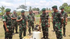 Yonif 755 Kostrad Terima Kunjungan kerja Asops Kaskostrad dan Aster Kaskostrad