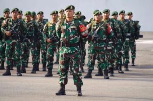 Pangdivif 2 Kostrad Pimpin Upacara Purna Tugas Satgas Pamrahwan Maluku dan Maluku Utara Yonarmed 1 Kostrad TA 2023