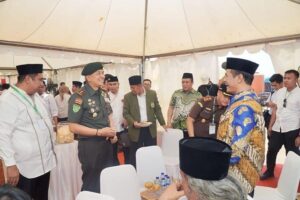 Pangdivif 3 Kostrad Menghadiri Ground Breaking Pembangunan Masjid Hj. Andi Nurhadi dan Peletakan Batu Pertama AAS International Hospital