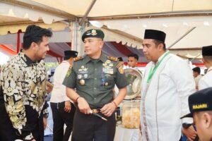 Pangdivif 3 Kostrad Menghadiri Ground Breaking Pembangunan Masjid Hj. Andi Nurhadi dan Peletakan Batu Pertama AAS International Hospital