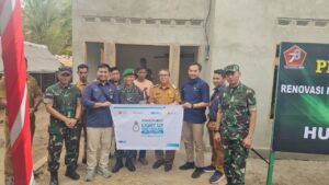 Baksos HUT Ke-78 TNI di Desa Tapus Muara Enim