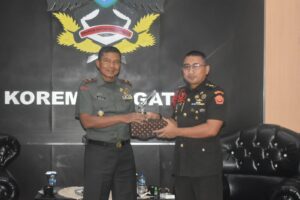 Danrem 043/Gatam Terima Audiensi Ka Dilmil I-04 dan Ka Otmil I-05 Palembang