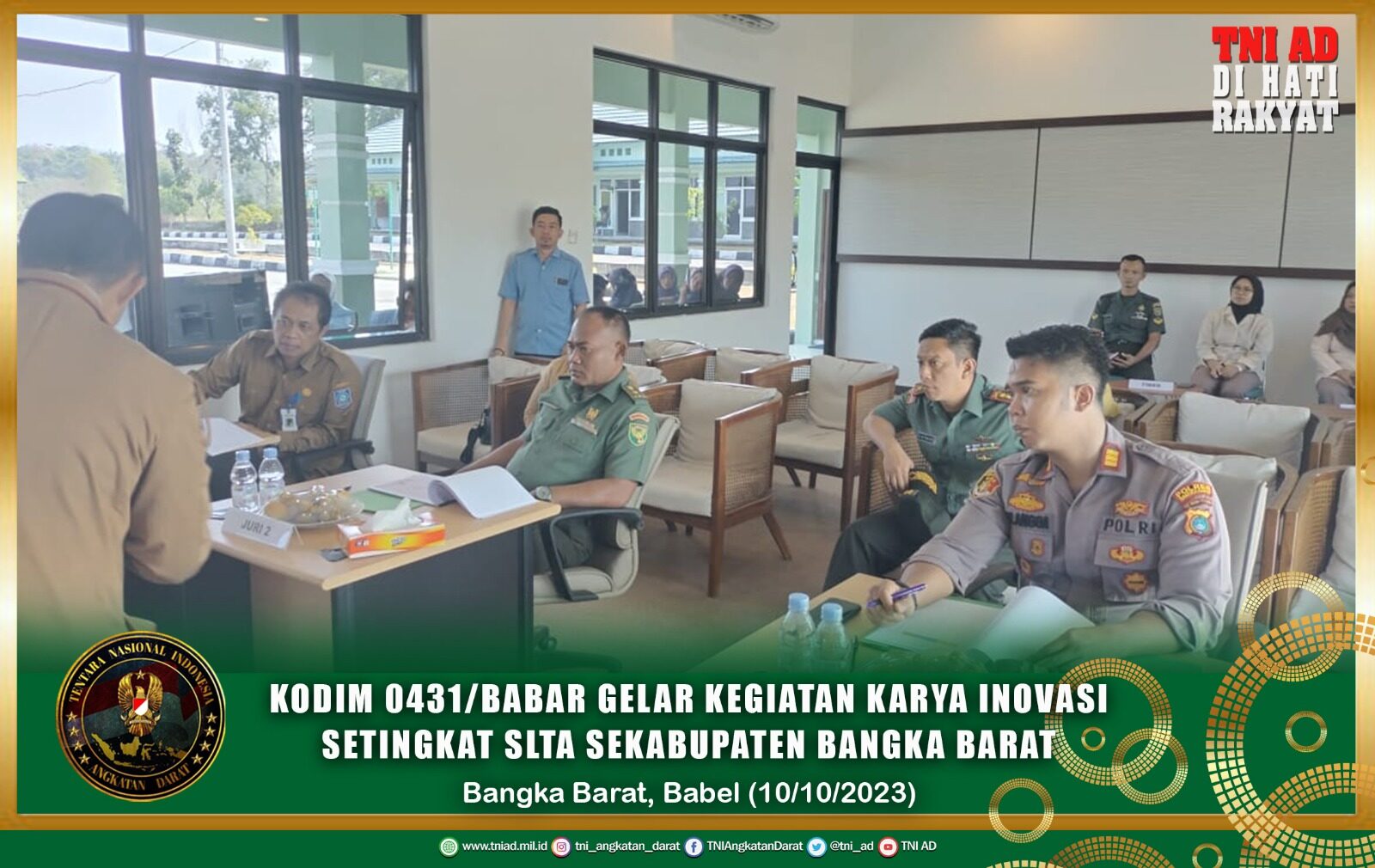 Kodim 0431/Babar Gelar Kegiatan Karya Inovasi Setingkat SLTA Sekabupaten Bangka Barat