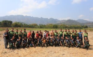 Parade Cinta Tanah Air Yonarmed 11 Kostrad Peringati HUT TNI Ke-78