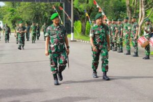 Yonif 754 Divif 3 Kostrad Terima Kunjungan Kerja Danpussenif