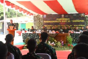 Pangdam Tanjungpura Kunjungi Satgas Pamtas RI-Malaysia Yonarmed 16/TK