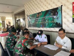 Sambut HUT Ke-78 Zeni AD, Prajurit Yonzipur 10 Kostrad Donor Darah