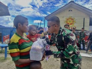 Satgas Yonif 330 Sukseskan Program Pemerintah, Gelar Program TNI AD Peduli Stunting