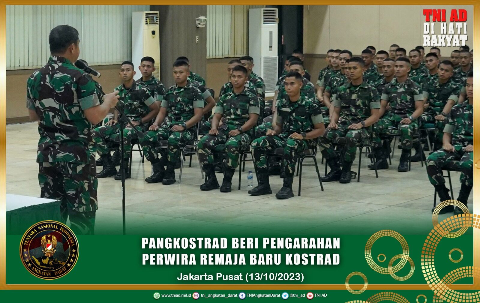 Pangkostrad Beri Pengarahan Perwira Remaja Baru Kostrad