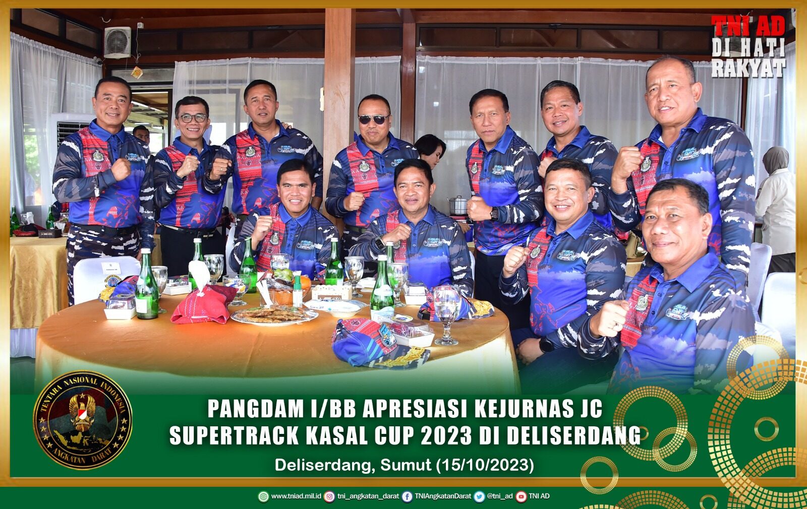Pangdam I/BB Apresiasi Kejurnas JC Supertrack Kasal Cup 2023 di Deliserdang