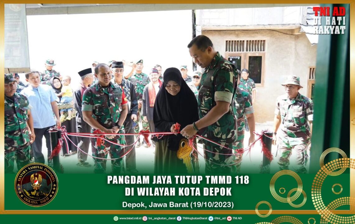 Pangdam Jaya Tutup TMMD 118 di Wilayah Kota Depok