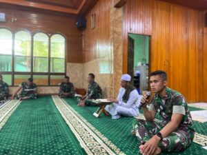 Tingkatkan Ukhuwah Prajurit Raja Adakan Khataman dan Jum'at Berkah