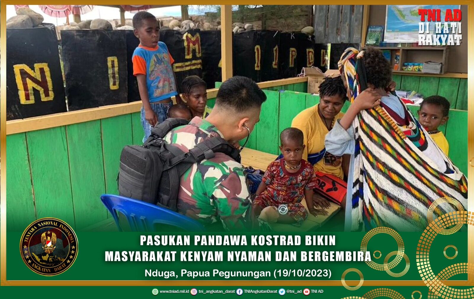 Pasukan Pandawa Kostrad Bikin Masyarakat Kenyam Nyaman dan Bergembira