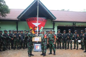 Dankolakops Korem 174/ATW Kunjungi Pos Asiki Satgas Yonif 111/KB